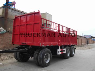 3 Vrachtwagen van de assen de Volledige Aanhangwagen 60 Ton die voor Container en Bulkgoederen laden