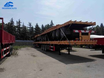 Vervoer van de de Containeraanhangwagen van het veiligheidsvervoer Flatbed 40 Voet met Linglong-Band