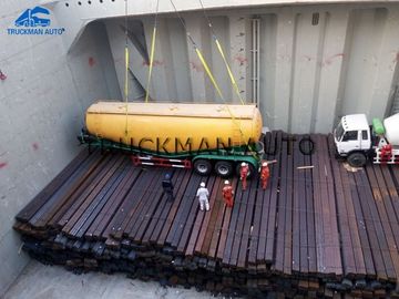 35 Cbm Aanhangwagen 3 het Lichaamsdikte 3mm van de Cementtanker van de Assentank met Wechai-Motor