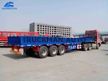 60-80 ton van de Zijgevel Semi Tractor Aanhangwagen 3 Fuwa-Assen voor Container en Bulklading