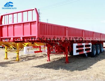 60-80 ton van de Zijgevel Semi Tractor Aanhangwagen 3 Fuwa-Assen voor Container en Bulklading