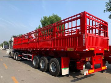 T700 Assen Met grote trekspanning van de Omheinings de Semi Aanhangwagen 3*13t 60 Ton die voor Logistiek laden