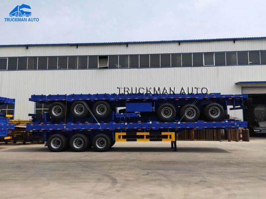 T700 Staal 40 Ton 3 Axle Flatbed Container Trailer