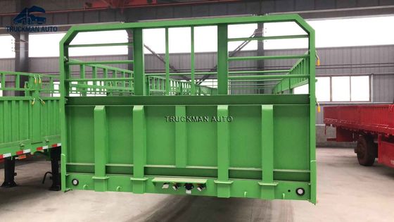 60000kg Flatbed Zijgevelaanhangwagen voor Vervoer van de Containerbulklading