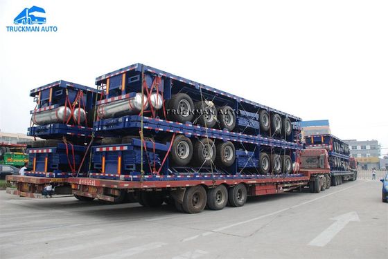 12pcs van de de Container FlatBed Aanhangwagen van het containerslot de Bulkladingvervoer