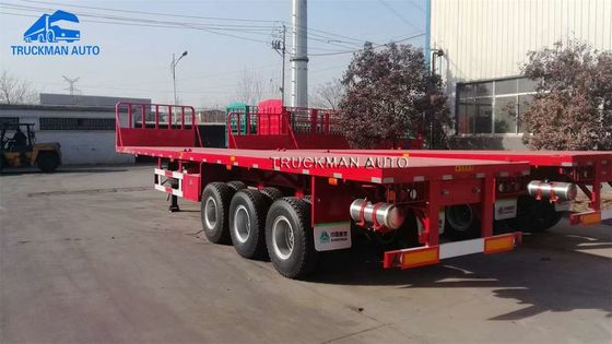 Flatbed 12R22.5-Semi Aanhangwagen van de Bandcontainer voor Cementzak