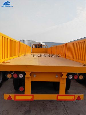 40 Voet Flatbed van de Container Semi Aanhangwagen 40T Mechanische Opschortings