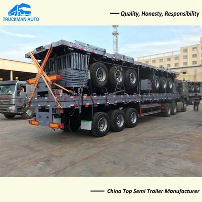 Q345 Materiële 2x20FT Container Semi Aanhangwagen voor Logistiekbedrijf