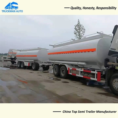 25000 Liter trekt de Tankaanhangwagen van de BarStookolie voor Chemisch Vloeibaar Vervoer