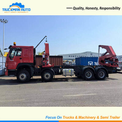 Duurzame 8X4 400 pk SINOTRUK HOWO Container Side Loader Truck voor Guyana