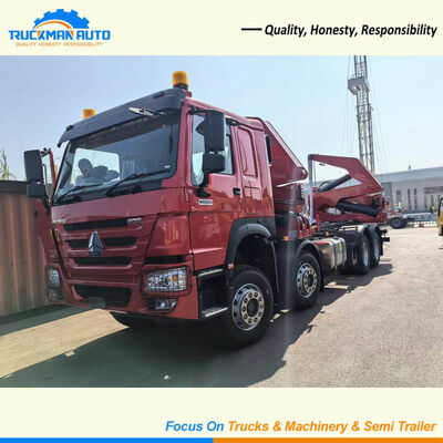 Duurzame 8X4 400 pk SINOTRUK HOWO Container Side Loader Truck voor Guyana