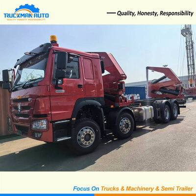 Duurzame 8X4 400 pk SINOTRUK HOWO Container Side Loader Truck voor Guyana