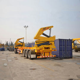 1*40 voeten/2*20-Voeten de Containeraanhangwagen Maximum 37000kg van Sidelifter met Xcmg-Kraan