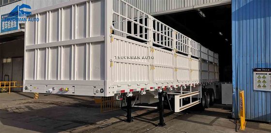 Q345 3 As 60 Ton Fence Semi Trailer For-Akkerbouwervervoer