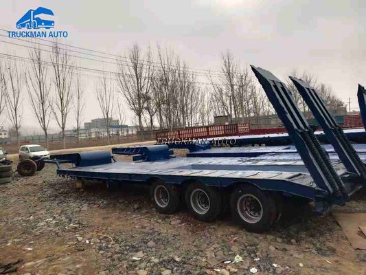 2017 Jaar 3 Axle Used Low Bed Semi-Aanhangwagen met FUWA-Merkas