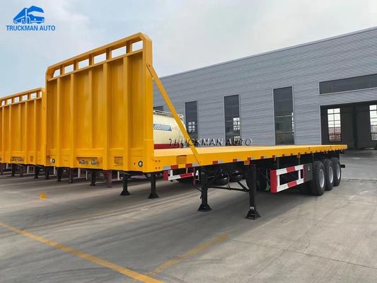 3 Axle Container Flatbed Semi Trailer voor Container &amp; Bulkladingvervoer