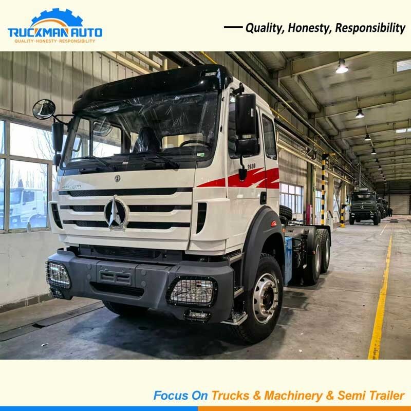 Gloednieuwe BEIBEN 2638 6X4 380PK Trekker voor Kameroen